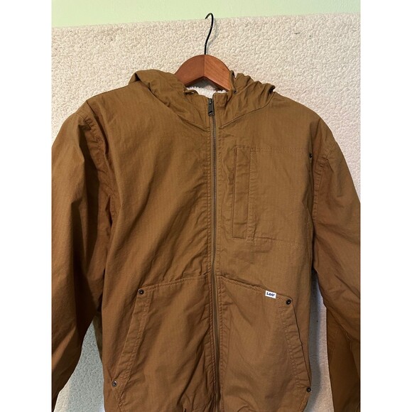 Lee The Workwear Sherpa‎ Lined Men's Utility Bomber Jacket - Picture 2 of 16